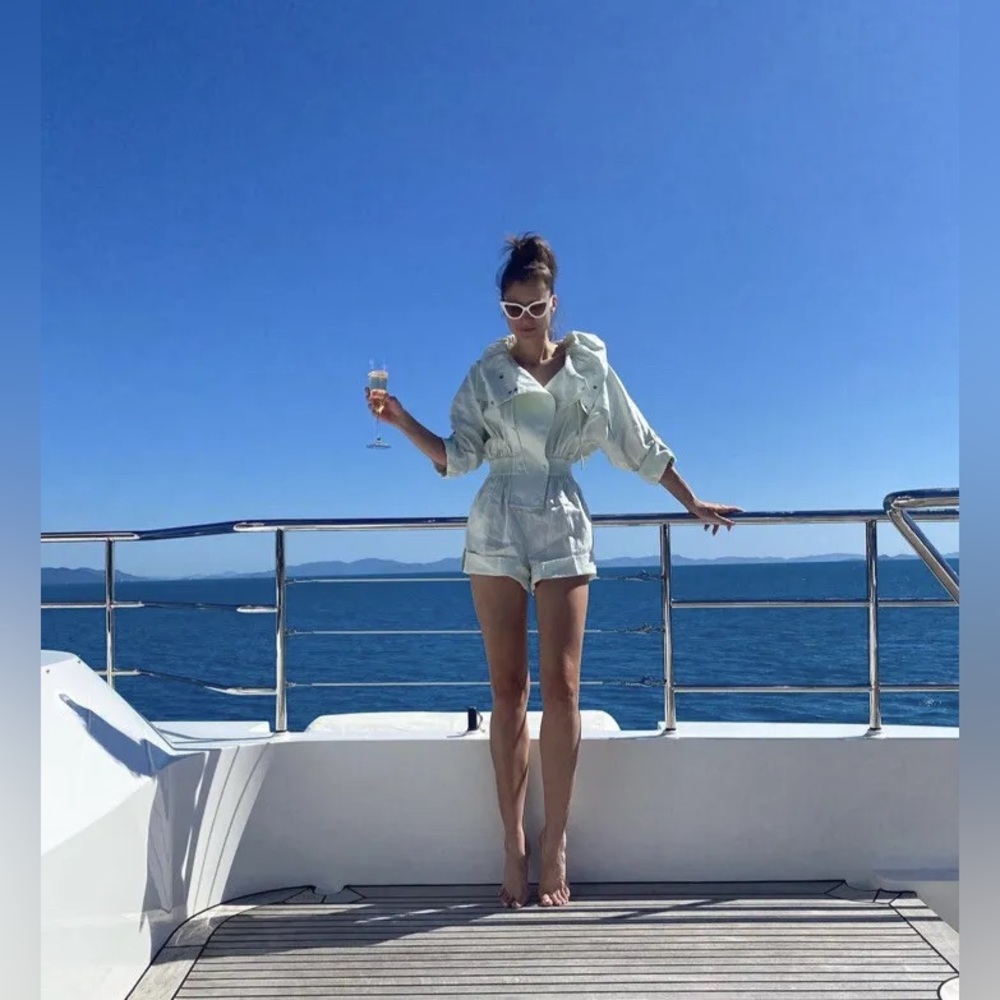 Zimmerman glassy rolled playsuit 2